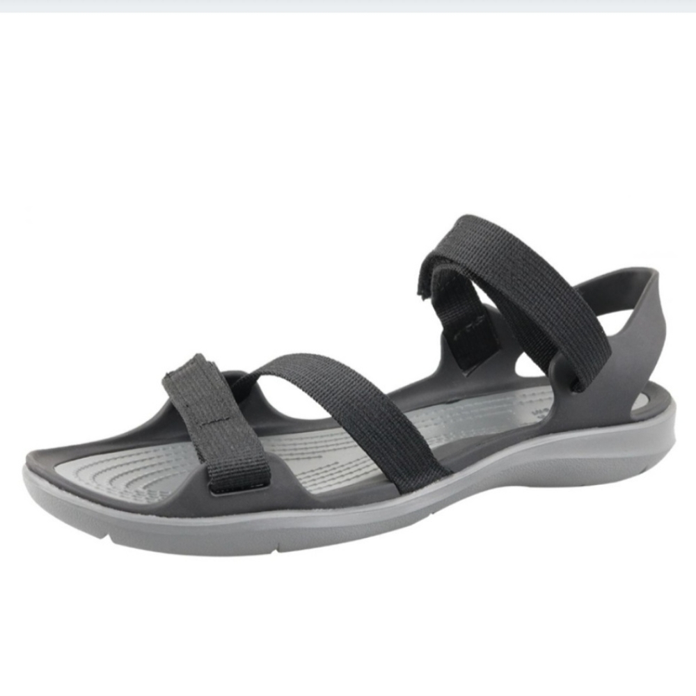 Women's Black Sport Sandals with Adjustable Straps